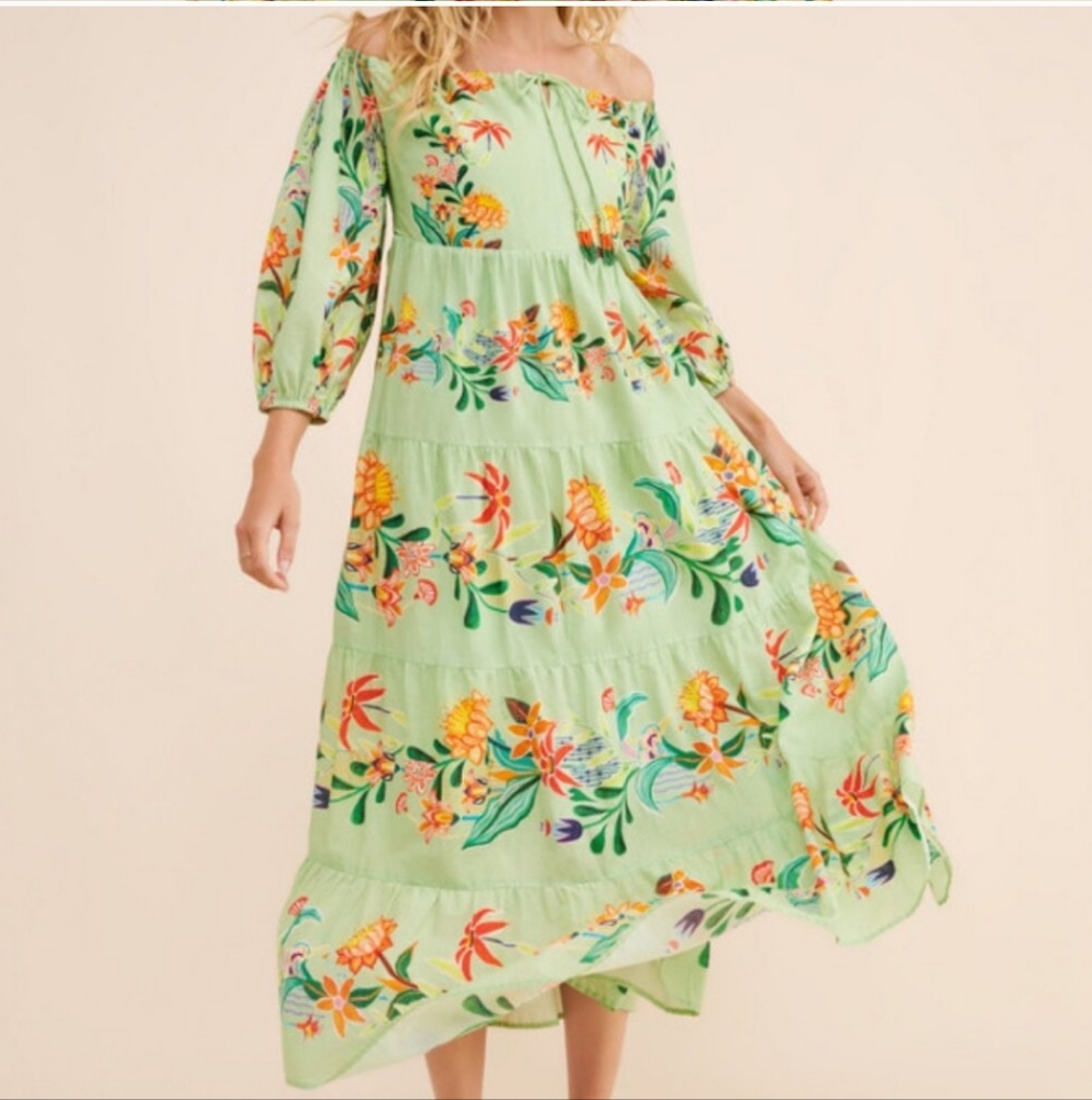 Farm Rio Tiered Mididress - Picture 6 of 11